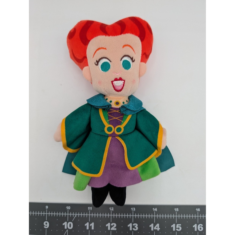 Disney Hocus Pocus Winifred Sanderson Plush Green Purple Witch Doll 8‎ Inch